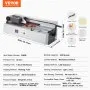 VEVOR Thermal Binding Machine, 400 Sheets Capacity Hot Glue Binding Machine, Thermal Book Binder 40mm Binding Thickness A3(Short Edge)/A4/A5 Document