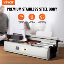 VEVOR Thermal Binding Machine, 400 Sheets Capacity Hot Glue Binding Machine, Thermal Book Binder 40mm Binding Thickness A3(Short Edge)/A4/A5 Document