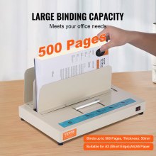 VEVOR Thermal Binding Machine Thermal Book Binder 500 Sheets A3 A4 A5 Document