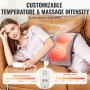 VEVOR Massaging Weighted Heating Pad Heat Vibrations 12 x 24 in 4.4 lbs for Back