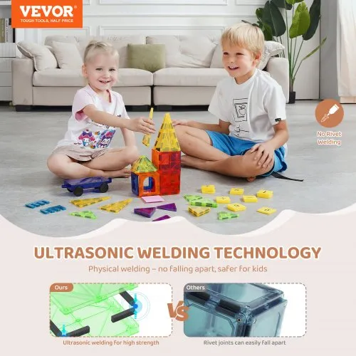 Set De 55 Bloques Magnéticos De Construcción Para Niños De 3 A 8 Años, ABS Seguro, Ideal Para Juegos Educativos