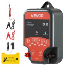 Electric Fence Charger 10kV 2J AC DC Electric Fence Energizer 1.86 Miles Range