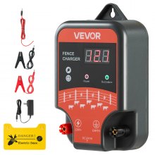 Electric Fence Charger 10kV 3J AC DC Electric Fence Energizer 1.86 Miles Range