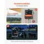 VEVOR 2J/3J/5J Multi-Powered Electric Fence Charger Energizer 6.2 Miles Range