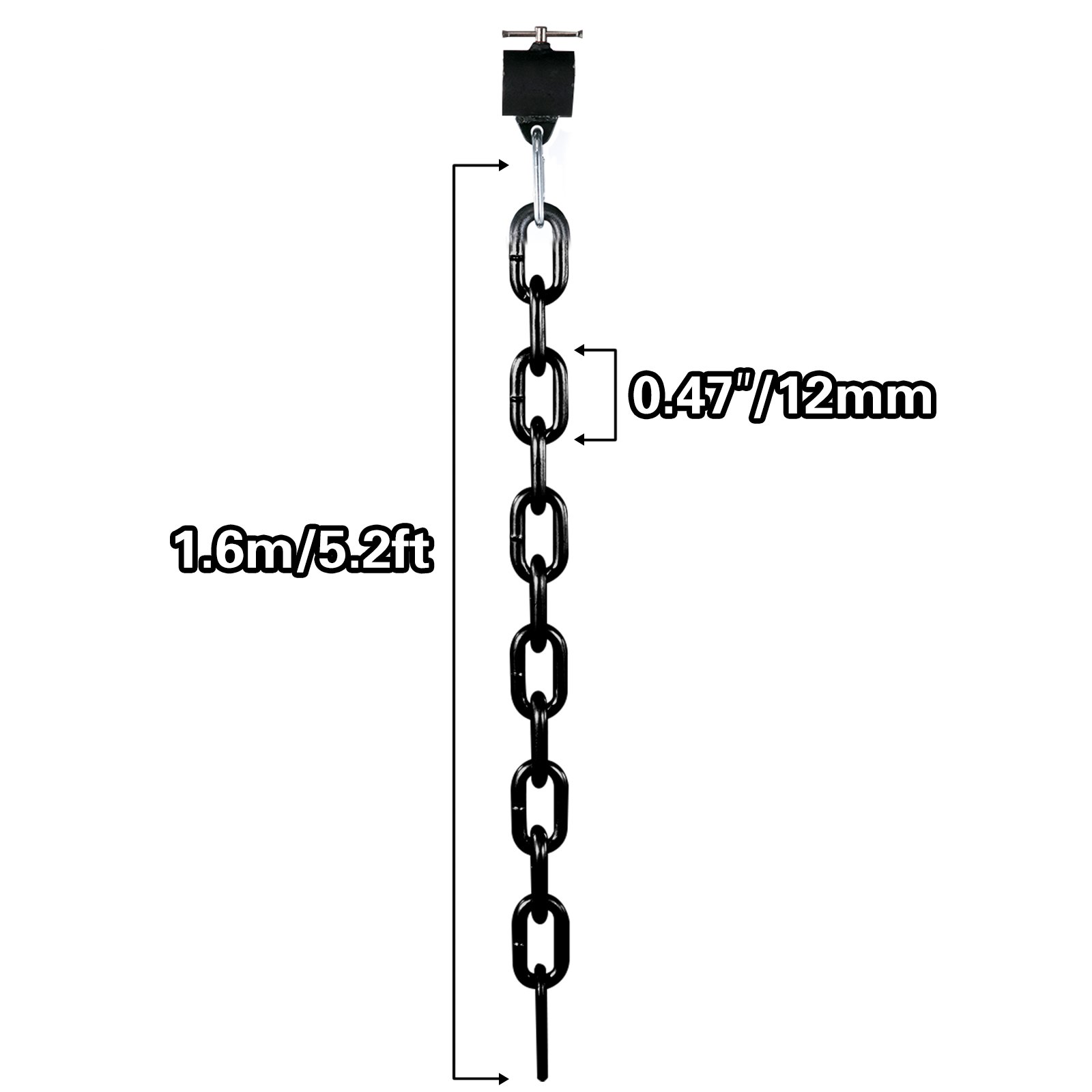 Weight Lifting Chains Pairs 12KG Olympic Barbell Chain w/Collars Power Training