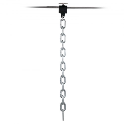 VEVOR 1 Pair Weight Lifting Chains 12KG, Weightlifting Chains With Collars, Olympic Barbell Chains Silver Weight Chains For Bench, Bench Press Chains Weighted Chains For Workout Power Lifting(Silver)