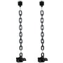 VEVOR Weight Lifting Chains, 1 Pair 35LBS/16kg Weight lifting Chains,Bench Press Chains with Collars, 5.2ft Olympic Barbell Chains Weight Chains for Power Lifting, Black