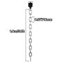 VEVOR Weight Lifting Chains, 1 Pair 35LBS/16kg Weight lifting Chains,Bench Press Chains with Collars, 5.2ft Olympic Barbell Chains Weight Chains for Power Lifting, Silver