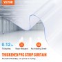 VEVOR Strip Curtain, 100' Length, 12" Width, 0.12" Thickness, Clear Smooth Plastic Door Strips, PVC Curtain Strip Door Bulk Roll for Warehouses, Factories, Supermarkets, Shopping Malls, Halls, Garages