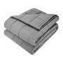 VEVOR Weighted Blanket, 25 lbs, 60 x 80 in Queen Size, Cooling Breathable Heavy Blanket with Glass Beads, All-Season Use, Suitable for 250-310 lbs Adults, Anxiety Stress Relief, Improve Sleep, Grey