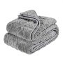 VEVOR Weighted Blanket, 9 kg, 1524 x 2032 mm Queen Size, Sherpa Fleece Heavy Blanket with Glass Beads, Soft Warm Cozy Fluffy Touch, for 90-113 kg Adults, Anxiety Stress Relief, Improve Sleep, Grey