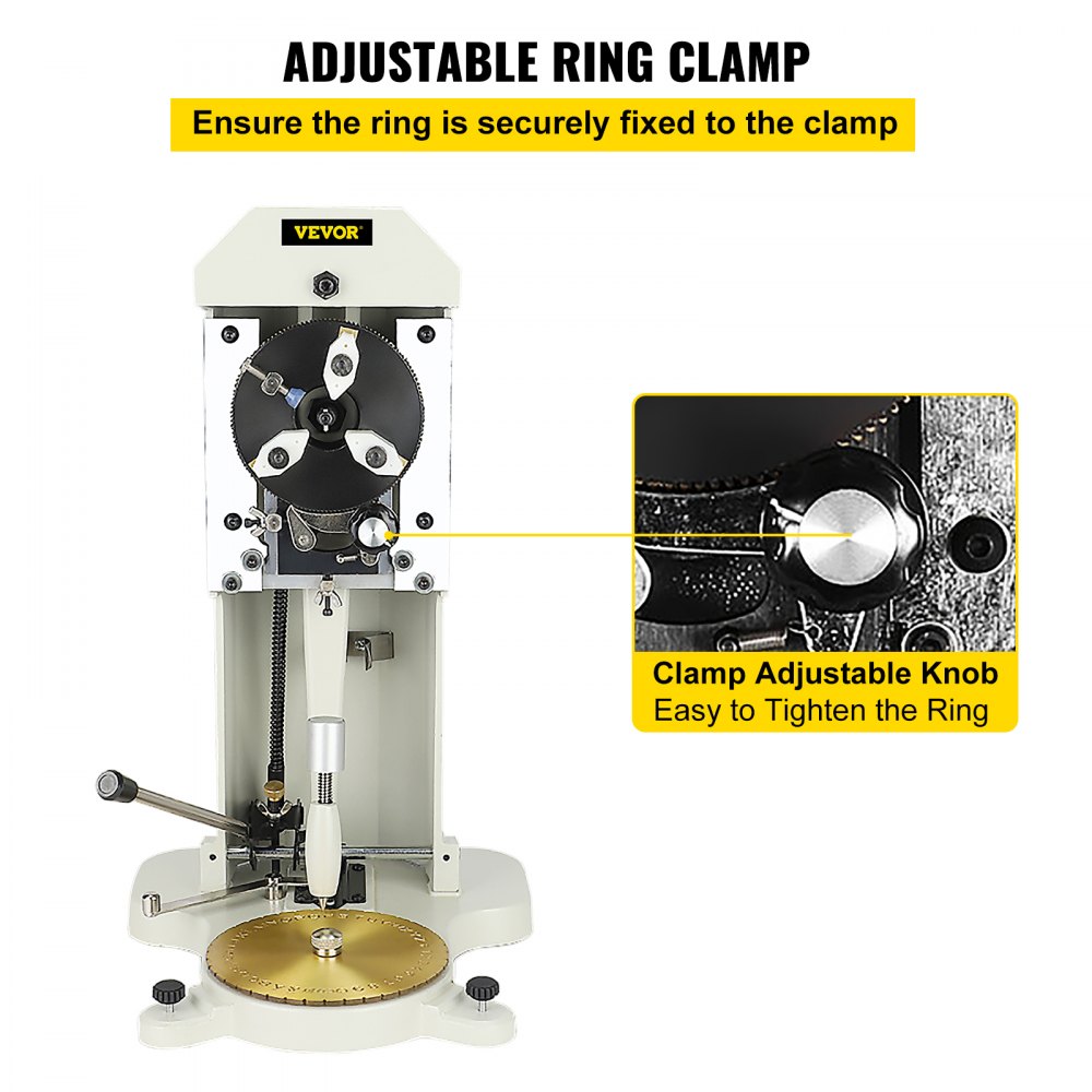 VEVOR Inside Ring Engraver Double Sided Dial Ring Engraver Stamper 1.5mm-2.0mm Character Letter Block Ring Engraving Machine for Rings Inner Engraving