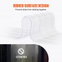 VEVOR Strip Curtain, 50' Length x 8" Width x 0.08" Thickness, Clear Ribbed PVC Curtain Strip Door Bulk Roll, Plastic Door Strips for Doorways of Supermarket, Garage, Warehouse, Barn, Pet Animal House