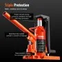 VEVOR Hydraulic Toe Jack, 2.5 Ton/2268 kg On Toe Toe Jack Lift, 5 Ton/4536 kg On Top Lift Capacity Machine Jack, 0.8-5.3 in/2-13.5 cm Toe Height, 8.9-13.4 in/22.6-34 cm Top Height, Air Hydraulic Claw Jack for Machinery, Industry