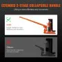 VEVOR Hydraulic Toe Jack, 2.5 Ton/2268 kg On Toe Toe Jack Lift, 5 Ton/4536 kg On Top Lift Capacity Machine Jack, 0.8-5.3 in/2-13.5 cm Toe Height, 8.9-13.4 in/22.6-34 cm Top Height, Air Hydraulic Claw Jack for Machinery, Industry