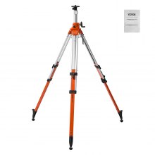 VEVOR Laser Level Tripod Stand 5/8"-11 Thread 45.07-114.37 in Height Adjustment