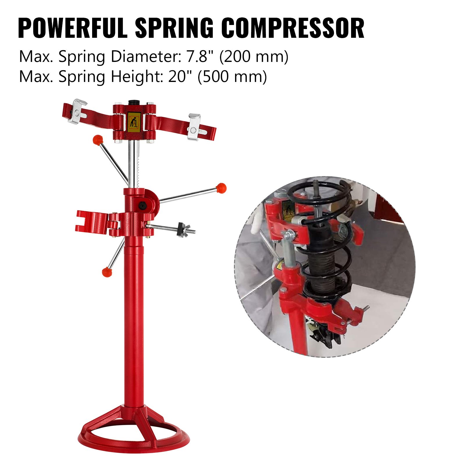 20" Hand Operate Strut Coil Spring Press Compressor Auto Manual Assembling
