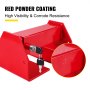 red VEVOR cargo container lock with a key and corrode-resistant powder coating.