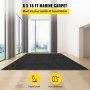 VEVOR Bass Boat Carpet Cutpile Marine Carpet 6 x 18 ft Charcoal Black In/Outdoor