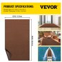 VEVOR Bass Boat Carpet Cutpile Marine Carpet 6 x 18 ft Deep Brown for Patio Deck