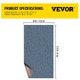 VEVOR Marine Carpet 6x13ft Boat Area Rug Roll Cutpile In/Outdoor Patio Deck Gray, 1.8x4m