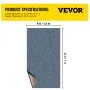 VEVOR Gray Marine Carpet 6 ft x 23 ft Boat Carpet Rugs Indoor Outdoor Rugs for Patio Deck Anti-Slide TPR Water-Proof Back Cut Outdoor Marine Carpeting Easy Clean Outdoor Carpet Roll
