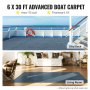 VEVOR marine carpet displayed on ship deck and living room, showcasing versatility.