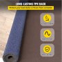 Indoor Outdoor Rug, Outdoor Carpet Blue 6x36ft Area Rugs Runner for Patio Deck