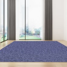 VEVOR Indoor Outdoor Rug Carpet Blue 6x23ft Area Rugs Runner for Patio Deck