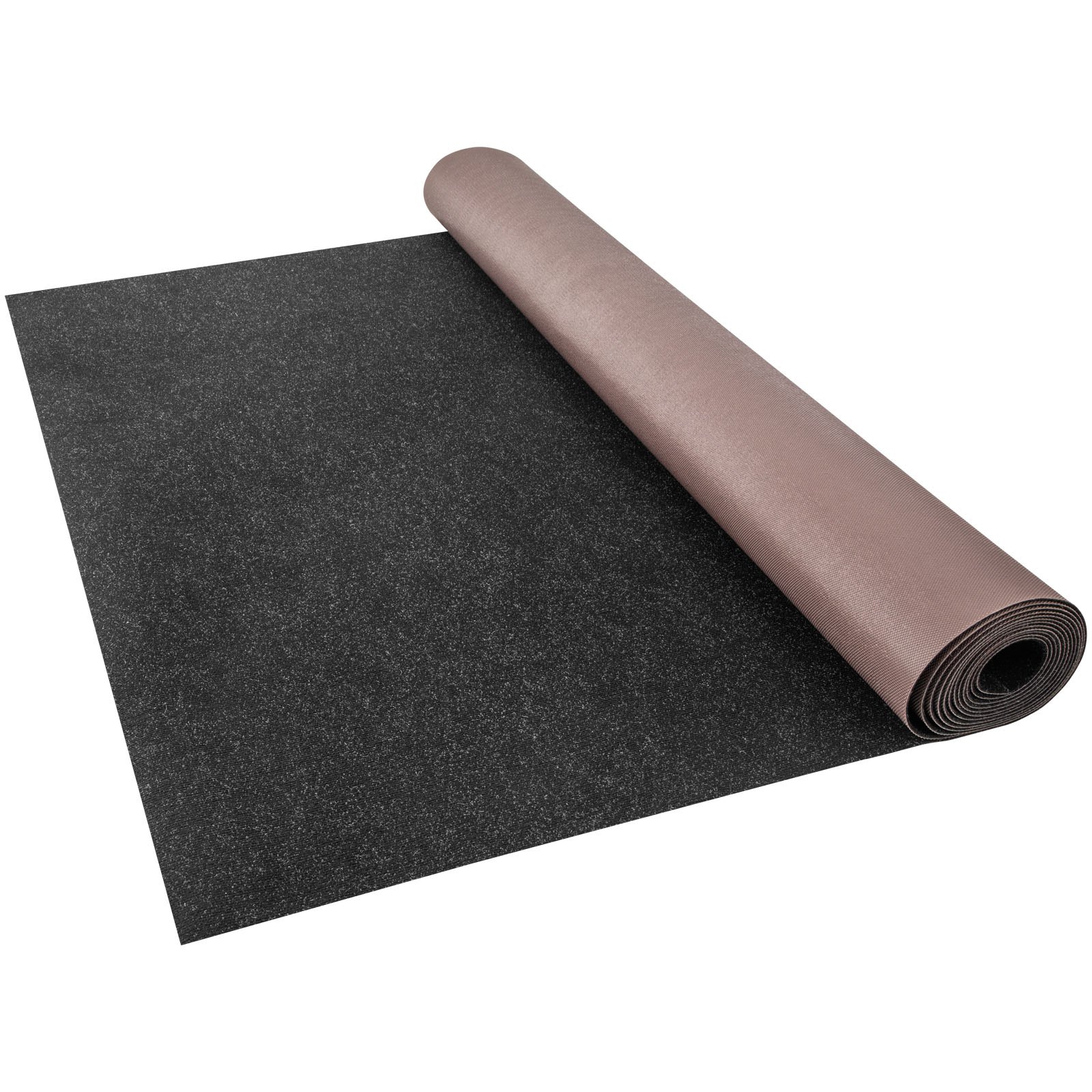VEVOR Marine Carpet, 6 x 13 ft Boat Carpeting, Charcoal Black Marine Grade Boat Carpet, Indoor/Outdoor Marine Carpeting with Water-proof TPR Backing, Water-proof Carpet Roll for Home, Patio, Porch, De