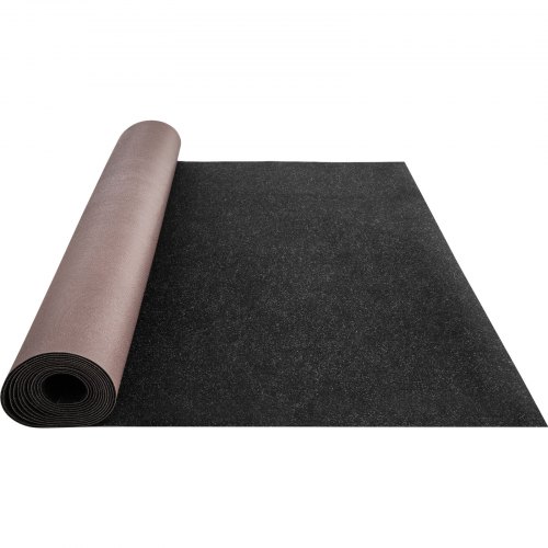 VEVOR Marine Carpet, 6 x 23 ft Boat Carpeting, Charcoal Black Marine Grade Boat Carpet, Indoor/Outdoor Marine Carpeting w/ Water-proof TPR Backing, Water-proof Carpet Roll for Home, Patio, Porch, Deck