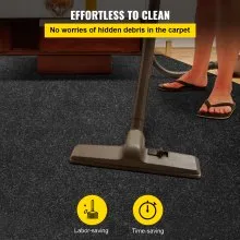 VEVOR Marine Carpet, 6 x 23 ft Boat Carpeting, Charcoal Black Marine Grade Boat Carpet, Indoor/Outdoor Marine Carpeting w/ Water-proof TPR Backing, Water-proof Carpet Roll for Home, Patio, Porch, Deck