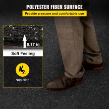 VEVOR Marine Carpet, 6 x 30 ft Boat Carpeting, Charcoal Black Marine Grade Boat Carpet, Indoor/Outdoor Marine Carpeting with Water-proof TPR Backing, Water-proof Carpet Roll for Home, Patio, Porch, De