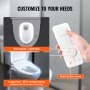 VEVOR Elongated Bidet Toilet Seat Electric Smart Heated Seat Remote Control