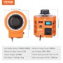 VEVOR 1000VA variabel spenningstransformator 3,3A 0-300V spenningsregulator LCD CE