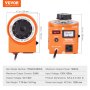 VEVOR 500VA Auto Variable Voltage Transformer, 3.84 Amp, 110V Input 0-130V Output AC Voltage Regulator Power Supply, with 4 Extra Fuses Thermal Control Switch for Home Industrial Office
