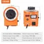 VEVOR 500VA Auto Variable Voltage Transformer, 3.84 Amp, 110V Input 0-130V Output AC Voltage Regulator Power Supply, with 4 Extra Fuses Thermal Control Switch for Home Industrial Office