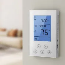 7 Day Programmable Thermostat for Underfloor Heating Heat Pump White