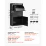 VEVOR Package Delivery Box for Outside 32.48 in Wall Mount Parcel Drop Box, for Porch, Curbside & House Storage, Lockable Anti-Theft Waterproof Weatherproof, Large Metal Mailbox for Outdoor, Black