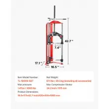 VEVOR Strut Compressor Adjustable Compressing Coil Springs up to 3000 lbs