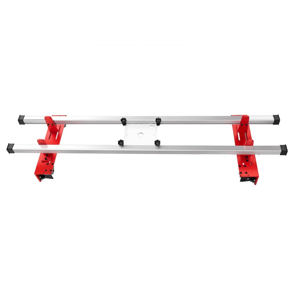 VEVOR Router Sled 1626 mm Trimming Planing Machine for Flattening Slabs, for Home DIY Woodworking Routers, Travel Height Adjustable, Slab Flattening Jig, Wide Working Range, with Precision Roller