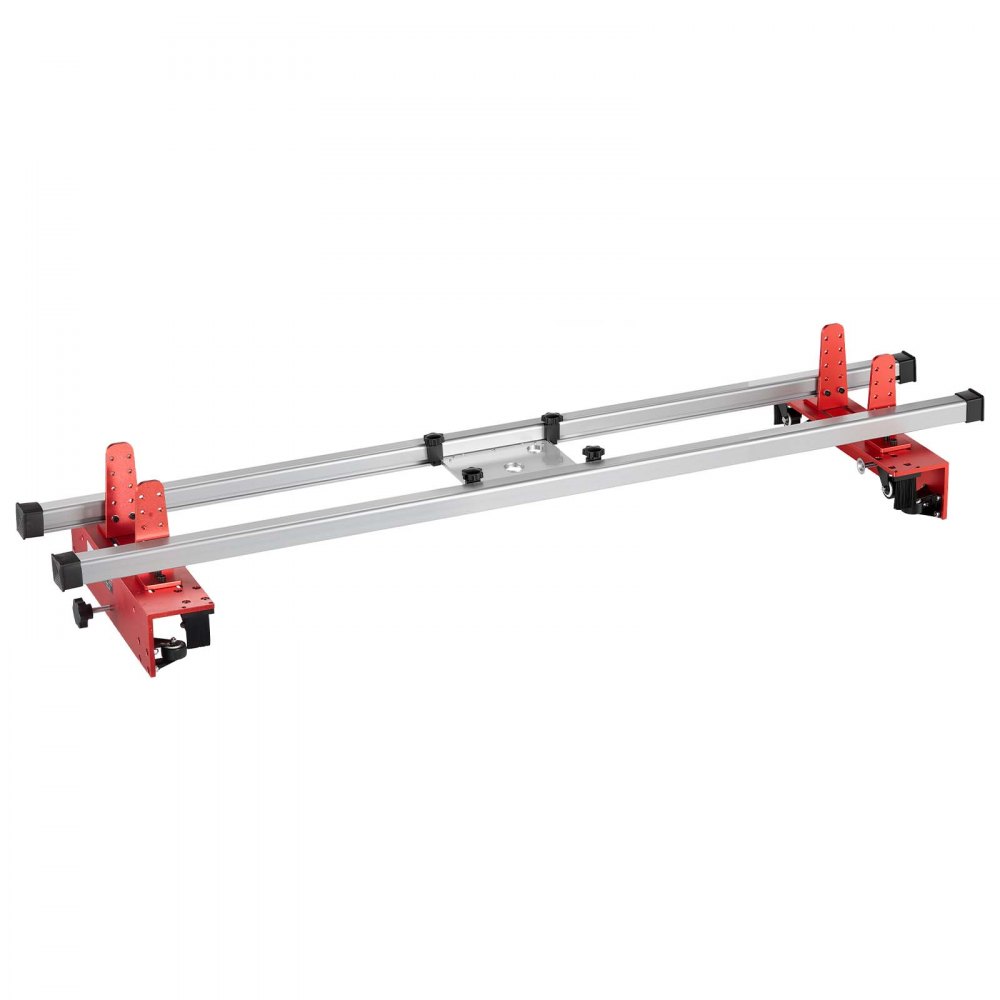 VEVOR Router Sled 1626 mm Trimming Planing Machine for Flattening Slabs, for Home DIY Woodworking Routers, Travel Height Adjustable, Slab Flattening Jig, Wide Working Range, with Precision Roller