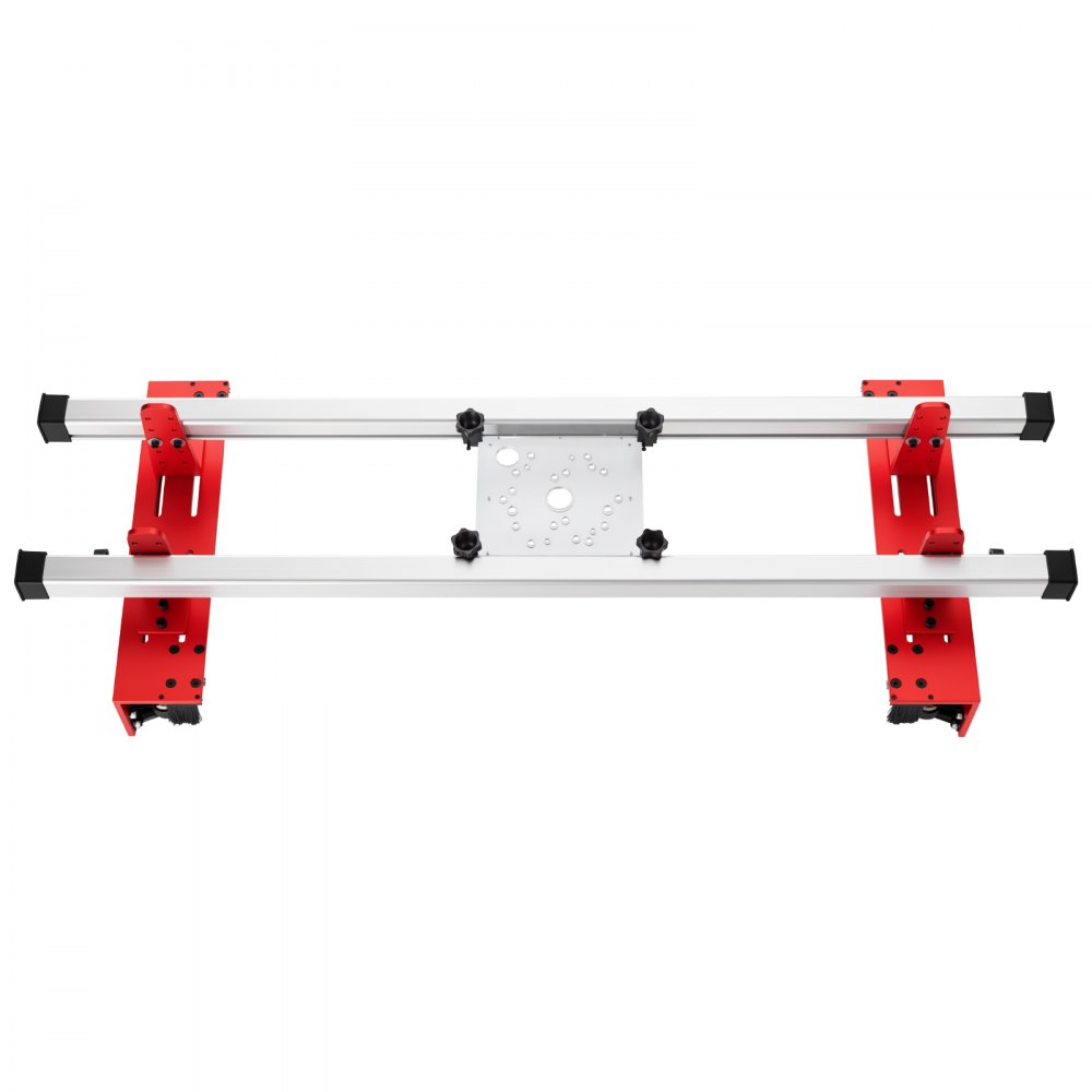VEVOR Router Sled 1220 mm Trimming Planing Machine for Flattening Slabs, for Home DIY Woodworking Routers, Travel Height Adjustable, Slab Flattening Jig, Wide Working Range, with Precision Roller