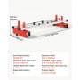 VEVOR Router Sled 1220 mm Trimming Planing Machine for Flattening Slabs, for Home DIY Woodworking Routers, Travel Height Adjustable, Slab Flattening Jig, Wide Working Range, with Precision Roller