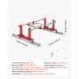 VEVOR Router Sled 610 mm Jig for Flattening Slabs with Dual Linear Shafts, for Home DIY Woodworking Routers, Travel Height Adjustable, Trimming Planing Machine, Wide Working Range, with Acrylic Plate