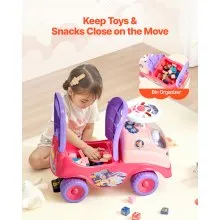 VEVOR Ride On Push Car 48.5 lbs Push Around Buggy with Horn & Music for Toddlers