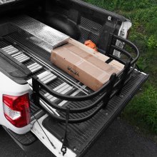 VEVOR Truck Bed Extender, Aluminum Retractable Tailgate Extender, 51.6"-64" Adjustable Length, Fits for Ridgeline, Tacoma, Gladiator, Colorado/Canyon, Frontier, and Ranger