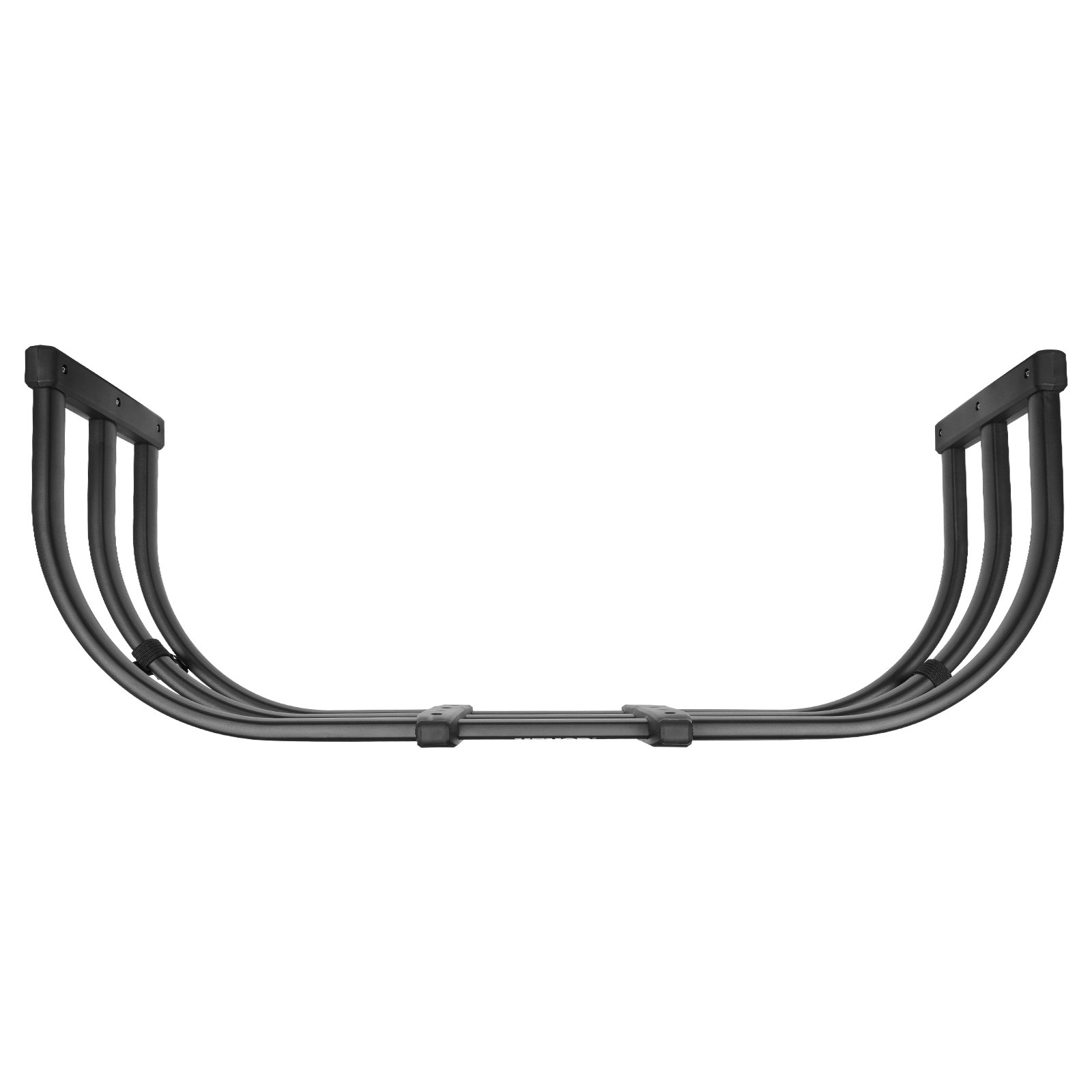 VEVOR truck bed extender, sturdy curved frame with black finish, enhancing truck bed space.