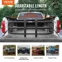 VEVOR Truck Bed Extender, Aluminum Retractable Tailgate Extender, 141-173 cm, Fits for Ford Super Duty, F150, Dodge Ram 1500/2500/3500, Toyota Tundra, Nissan Titan, Chevrolet Silverado, GMC Sierra