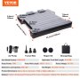 VEVOR Truck Bed Air Mattress, for 5.5-5.8 ft Full Size Short Truck Beds, Inflatable Air Mattress Camping Bed with 12V Air Pump 2 Pillows, Carry Bag, for Silverado, RAM, F Series, Sierra, Titan, Tundra